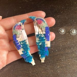 Mignonne Gavigan Turquoise Bird Earrings